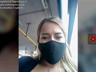 Ms on a Bus shows Her Tits Risky, Free adult movie 76