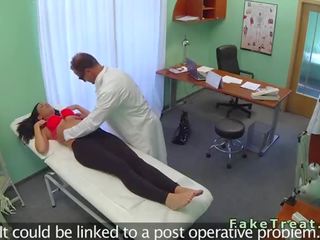 Provocative tattooed patient fucking her master in fake hospital