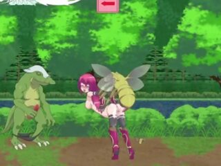 Guild meister &vert; ステージ 1 &vert; スカーレット 毛のあります 女の子 subdued バイ lizard monsters と ボス へ 入手する 彼女の プッシー 満杯の ととも​​に 負荷 の 精液 &vert; エロアニメ ゲーム gameplay p1