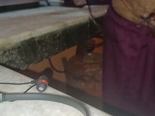 Frist Time dirty film with Bhabi Ik Kitchen Sex: Indian Old man sex clip