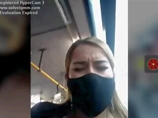 Ms on a Bus shows Her Tits Risky, Free adult movie 76