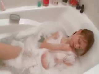 My busty young lady shaving pussy in the tube