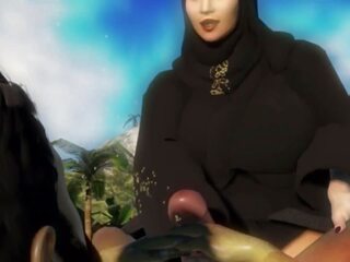 Остров на загубен дебели арабски мюсюлманин момичета носенето burqa и | xhamster