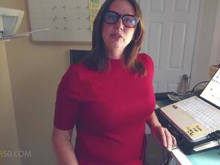 A inviting grown-up MILF gets a Visit to Her Office from a friend in it but He Finds that His Coworker is a Nymphomanic Nora 2