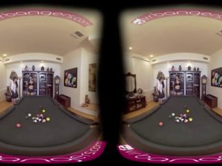 VR PORN-Mom Seduces Her Step young female To Have adult clip On The Pool Table