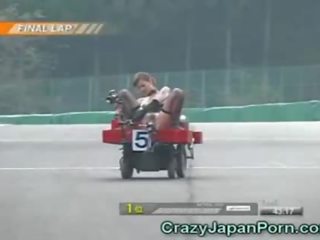 Grappig japans vies klem race!