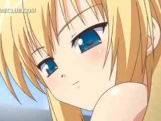 Słodkie anime blondynka kochanie jedzenie johnson w niesamowite sixtynine